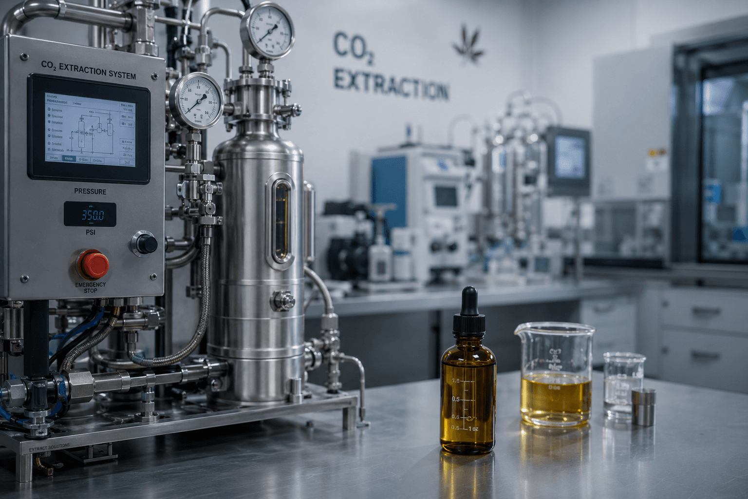 Sistema de extracción por CO2 para aceites CBD